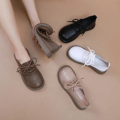 Genuine Cow Leather Loafers Soft Sole Flats Women Shoes