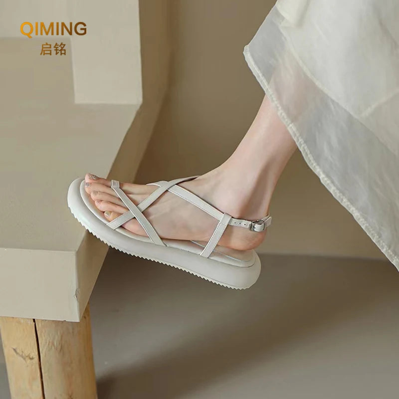 Platform Sandals Women Summer Beach Fashion Flat Casual Flip Flops