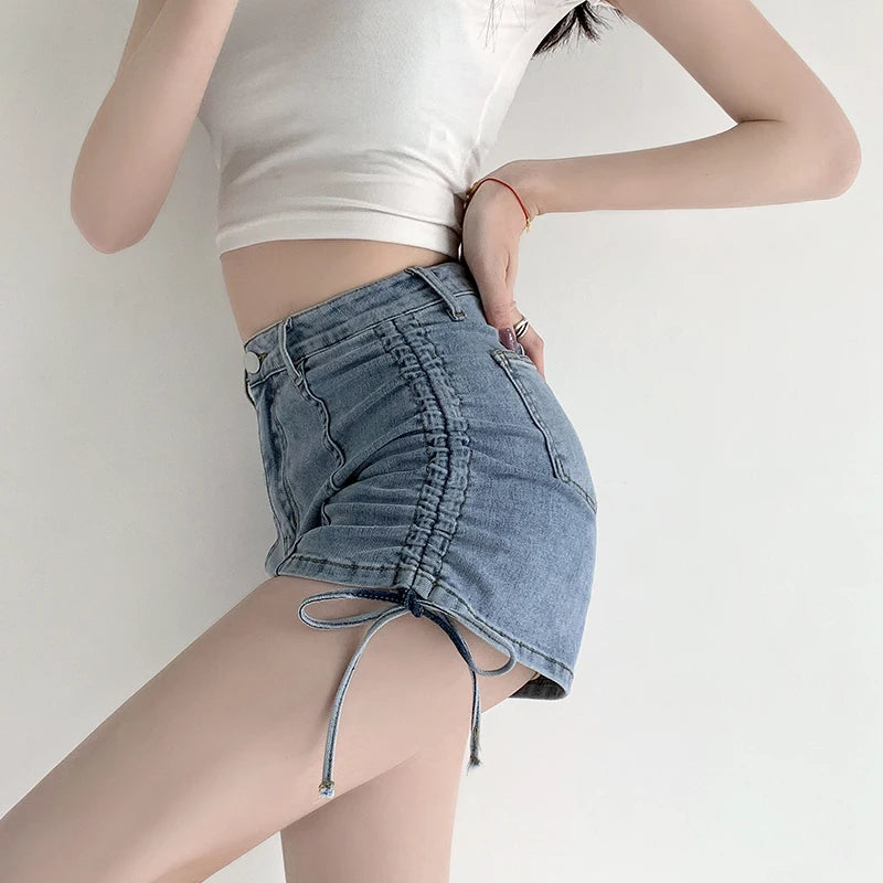 Women's Shorts Jeans Summer Trend Casual Denim High Waists