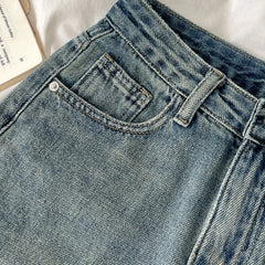 Vintage Denim Shorts High Waist Trendy Casual All-match