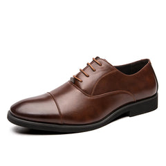 Business Oxford Leather Shoes Men Rubber Formal Dress Shoes