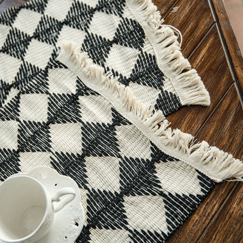 Placemats Cotton Place Mats Tassels Dining Table Boho Decor