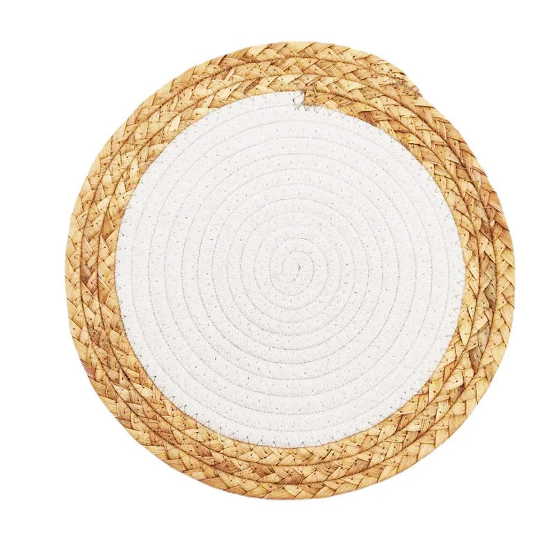 Handmade Boho Placemats Water Straw Woven Style