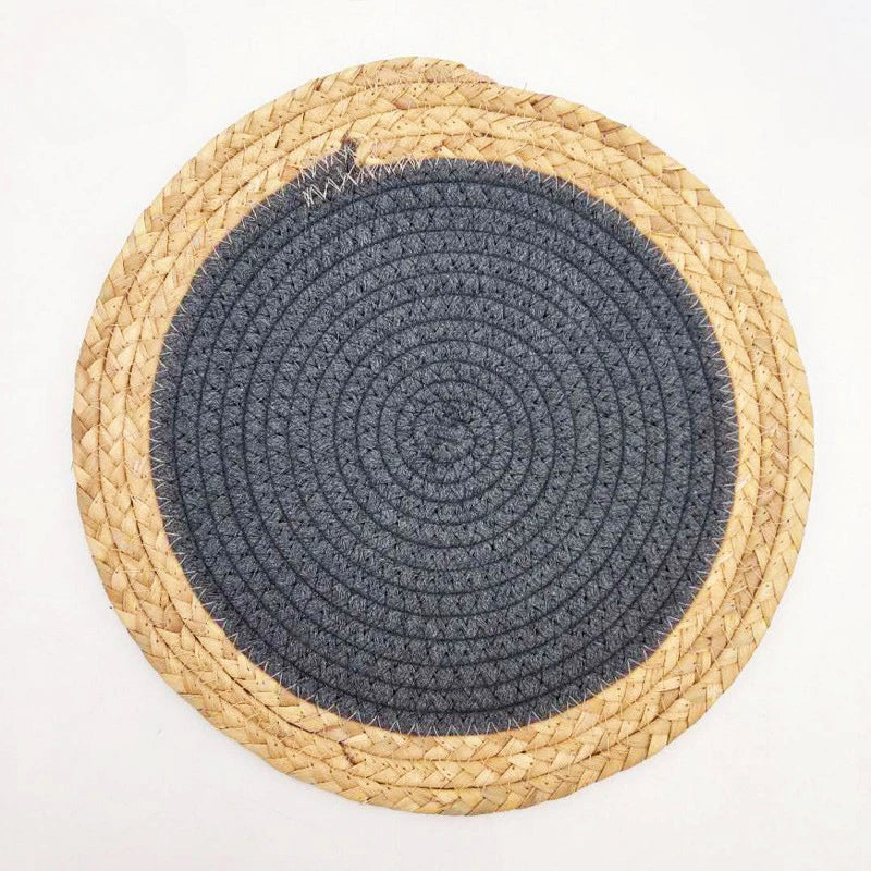 Handmade Boho Placemats Water Straw Woven Style