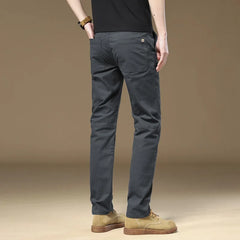 Men's Cargo Work Pants Solid Color Wear Casual Trousers