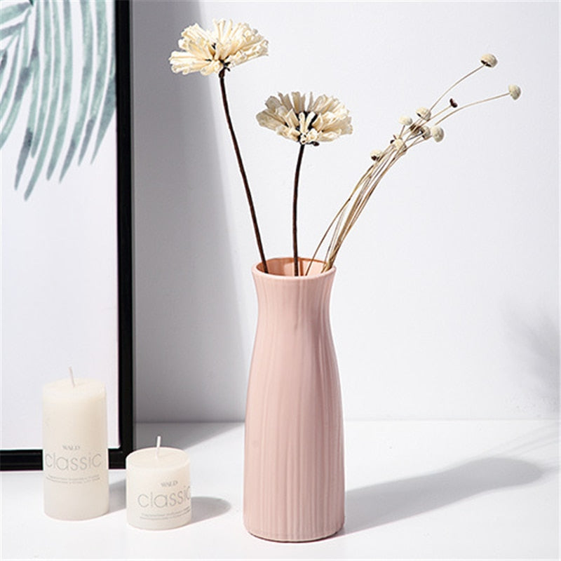 Home Nordic Plastic Vase Simple Small Fresh Flower Pot