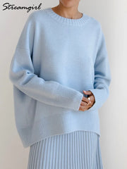 Oversized Sweaters Casual Knit Women Jumper