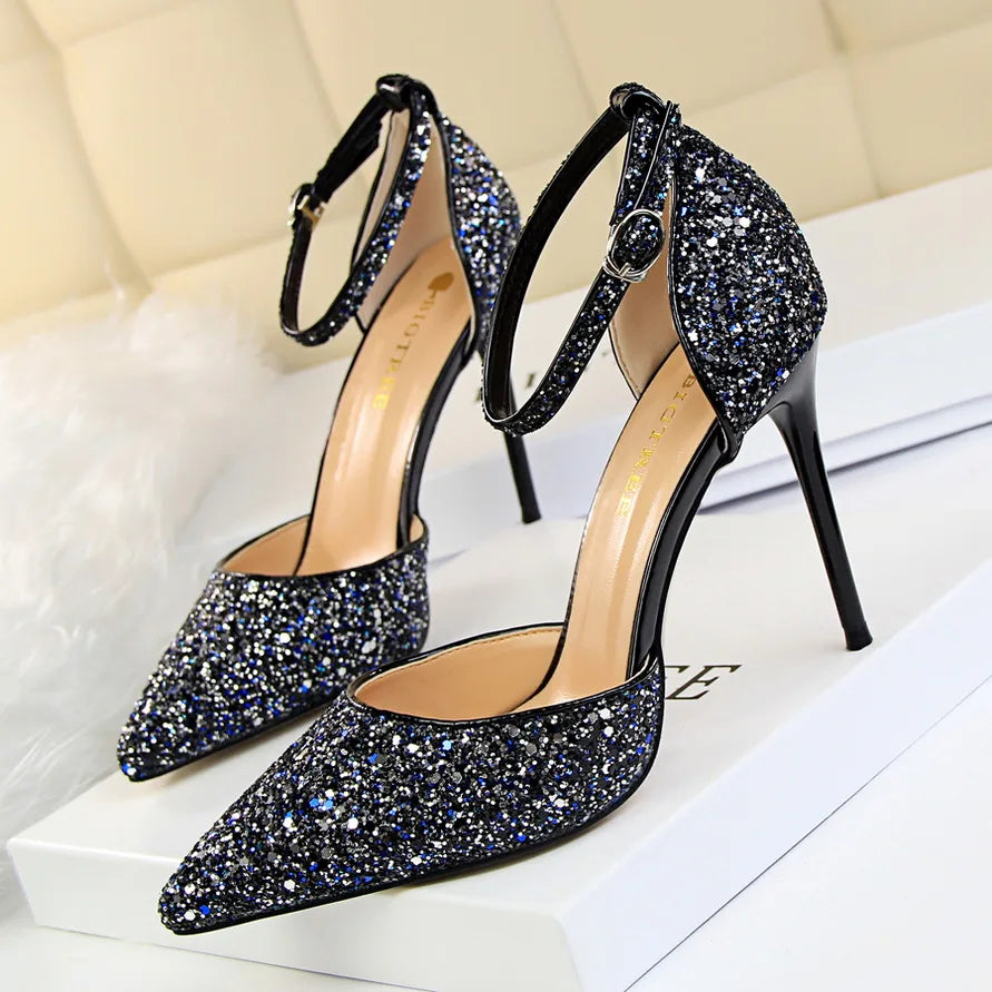 Summer Women High Heels Bling Sandals Bridal Shoes