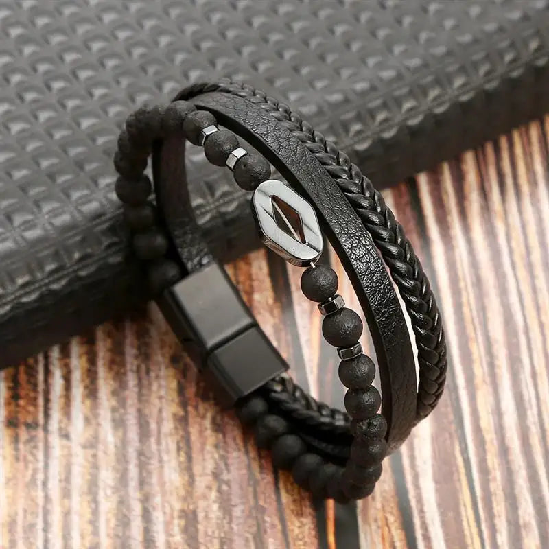 Classic New Leather Bracelet For Men Fashion Jewelry