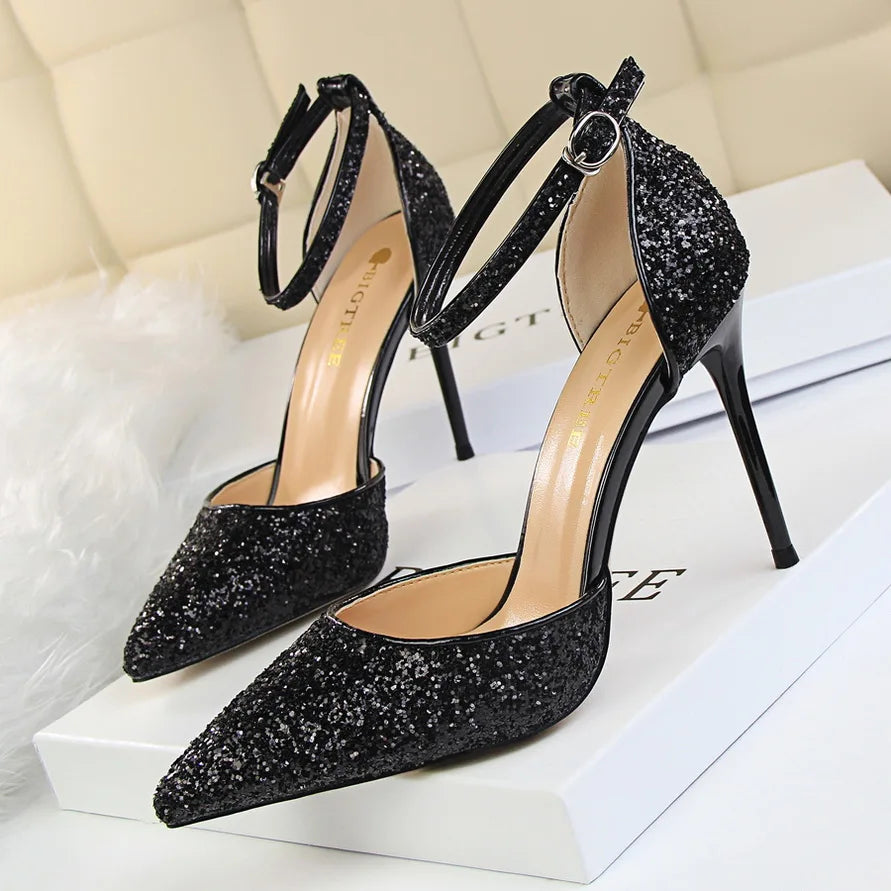 Summer Women High Heels Bling Sandals Bridal Shoes