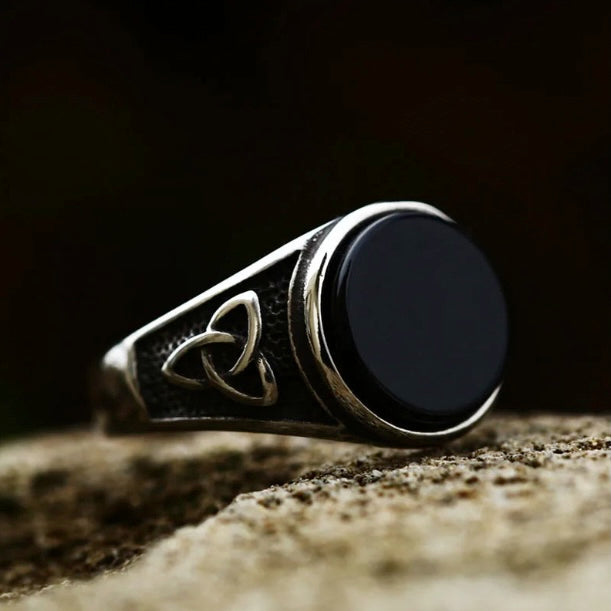 Men's Retro Pattern Stainless Steel Gothic Style Fashion Ring