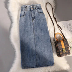 Fashion Denim Skirt Women's Summer High Waist