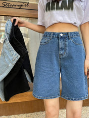 High Waisted Jeans Shorts Vintage Shorts Denim