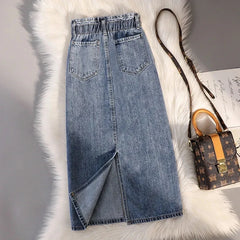 Fashion Denim Skirt Women's Summer High Waist