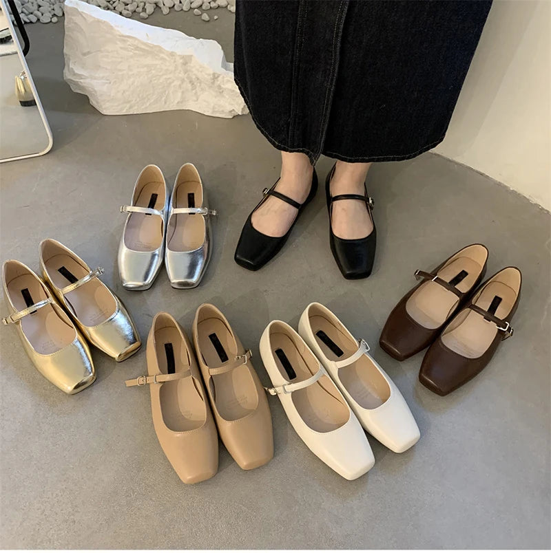 ingle Shoes Fashion Shallow Slip On Women Flat Shoes