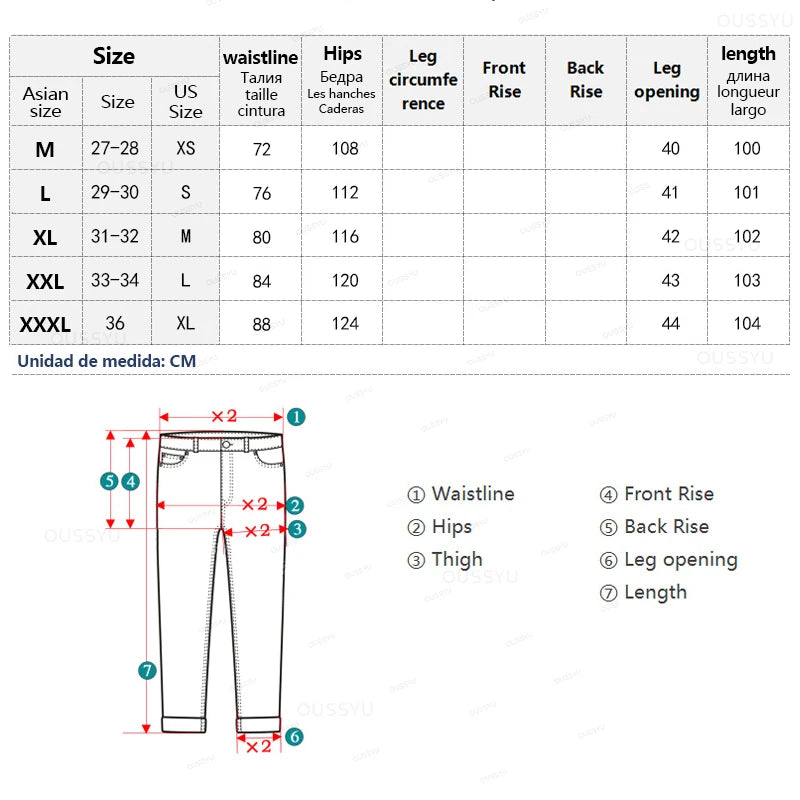 Clothing Casual Pants Men Elastic Waist Loose Wide Leg Trousers