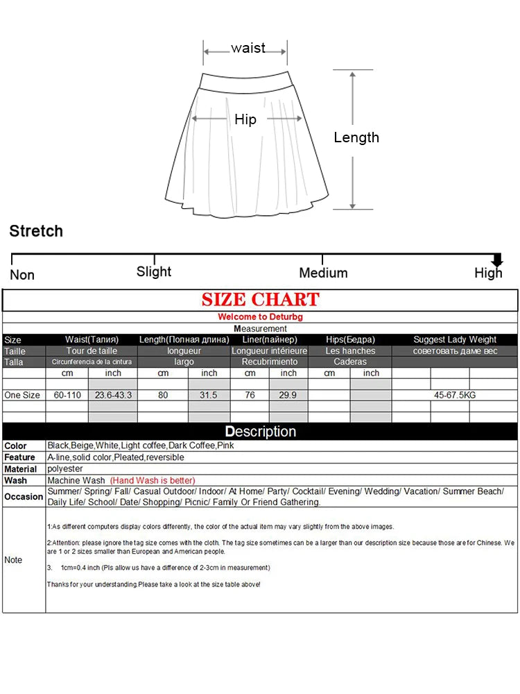 Women's Basic Midi Long Tulle Style Elastic High Waist Pleated Mesh Skirts