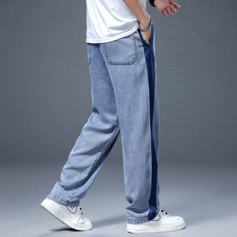 Streetwear Baggy Jeans Men Fashion Straight Wide Leg