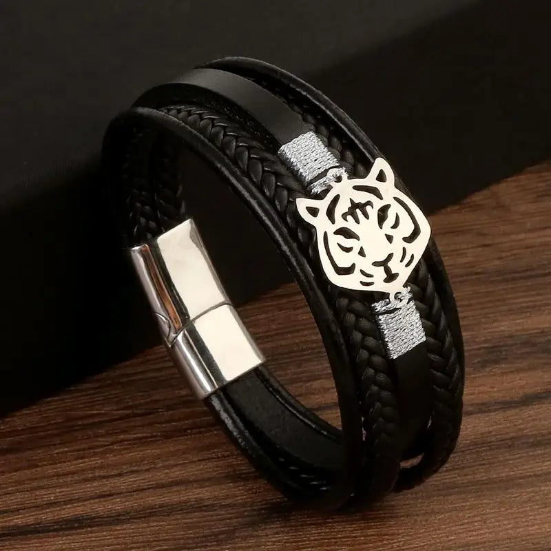 Classic New Leather Bracelet For Men Fashion Jewelry