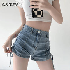 Women's Shorts Jeans Summer Trend Casual Denim High Waists