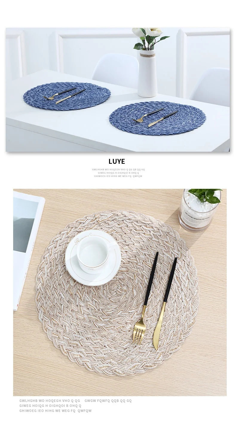 Woven Placemats Round Wicker Placemats