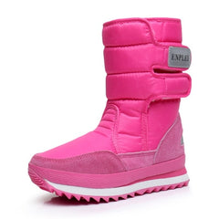 Women Snow Boots Space Deer Waterproof With Fur Work Safety Shoes