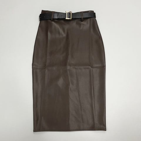 Wrap Midi Skirts with Belted Women High Waist Sheath Pencil Skirts