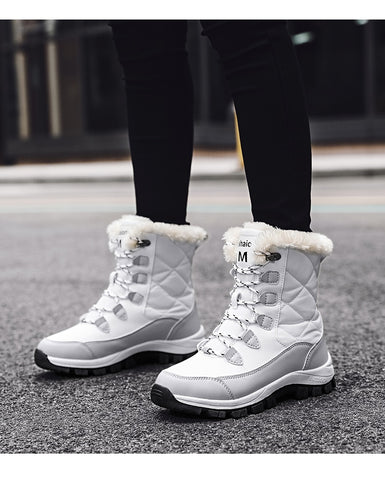 Ankle Boots Women Shoes Keep Warm Non-slip Snow Lace-up Boots