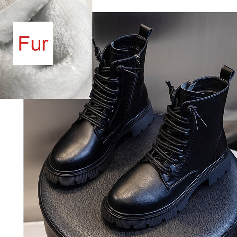 Shoes Women Fur Ankle Boots Designer Shoes Platforms Heels