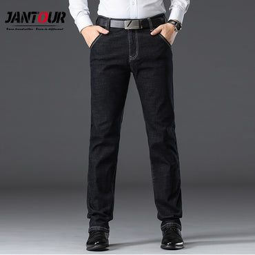Jeans Business Casual Stretch Jean Classic Trousers Denim Pants