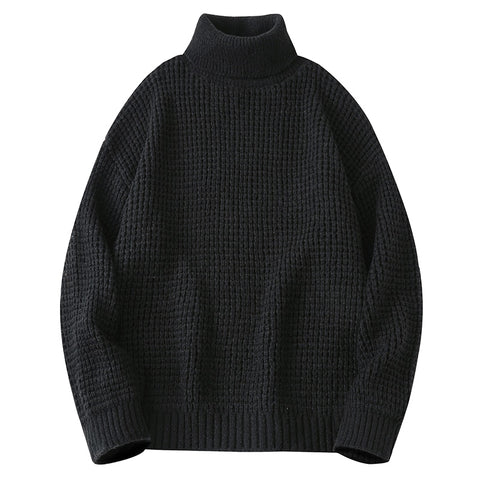 Knitted Sweater Men Casual Jumper Male Fashion Turtleneck Sweaters