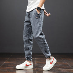 Jeans Men Denim Jogger Pants Men Baggy Harem Jean Trousers