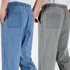 Men Business Pants Pockets Soft Comfortable Trousers