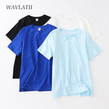 Women T shirts Lady Casual White Black Tees Summer Oversized Blue Tops