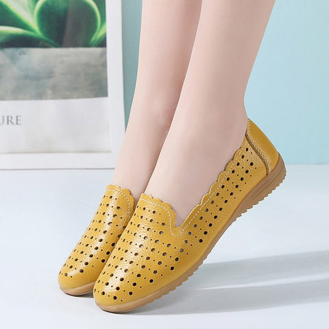 Women Shoes Slip-on Flats Loafers Designer Sneakers Hollow Out Breathable