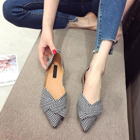 Flats Women Boat Shoes Pointed toe Casual Slip-on Shoes Elegant Footwear