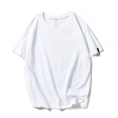 Women Black White Tshirts Lady Solid Tees Short Sleeve T shirts Summer Tops