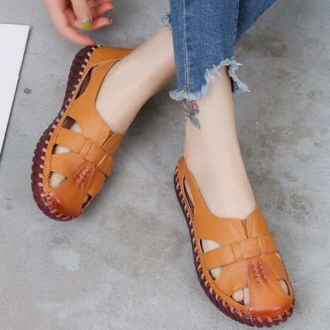 Women Flats Hollow Woman Shoes Women Loafers Breathable Sandals