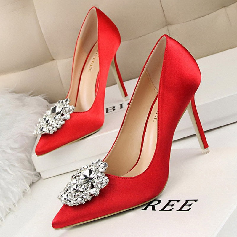 Shoes Rhinestone Pumps Women Shoes Sexy High Heels Shoes