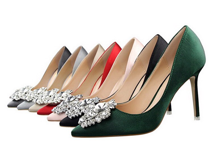 Shoes Rhinestone Pumps Women Shoes Sexy High Heels Shoes