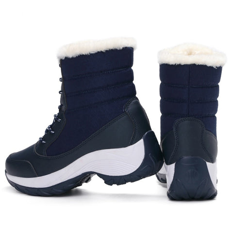 Snow Boots Plush Warm Ankle Boots Women Winter Shoes Waterproof Boots