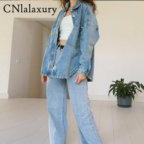 Jean Jacket Clothes Denim Coat Spring Fall Jeans Jackets Women Solid Casual