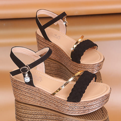 High Heels Women Shoes Sandals Flat Platforms Diamond Sandles Open Toe