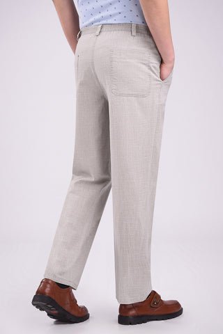 Men Business Pants Pockets Soft Comfortable Trousers