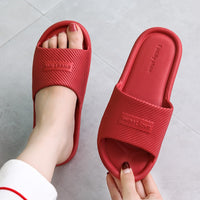 Slippers Women Flip Flops Non-slip Soft Tide To Wear Flat Shoes