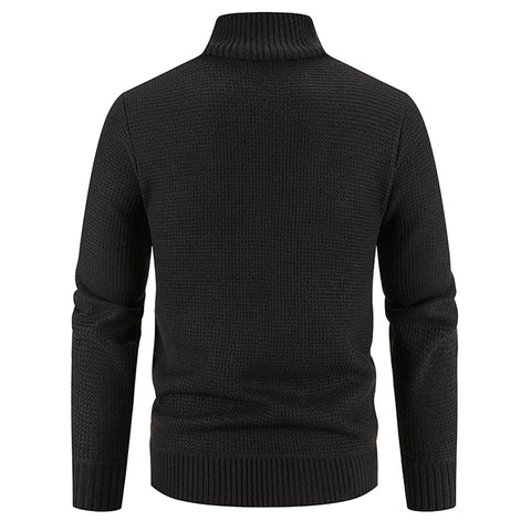 Winter Thick Fleece Cardigan Men Warm Sweater Jackets Knitwear Outerwear