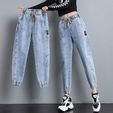 Pants High Waist Women Jeans Length Cowboy Pants jeans