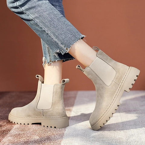 Boots Chunky Boots Women Shoes Boots Autumn Fashion Platform