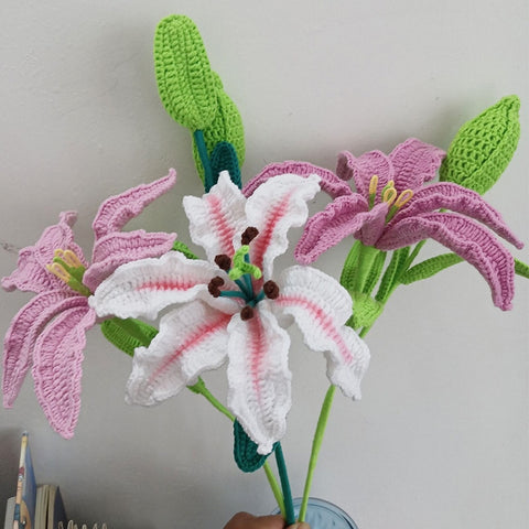 Artificial Crochet Flowers Handmade Knitting Flowers Crochet Handicrafts