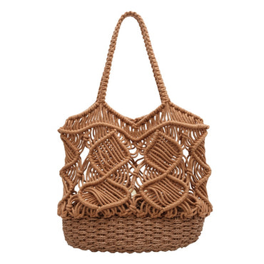 Women Handmade Crochet Bag Woven Hollow Out Handbags Bags